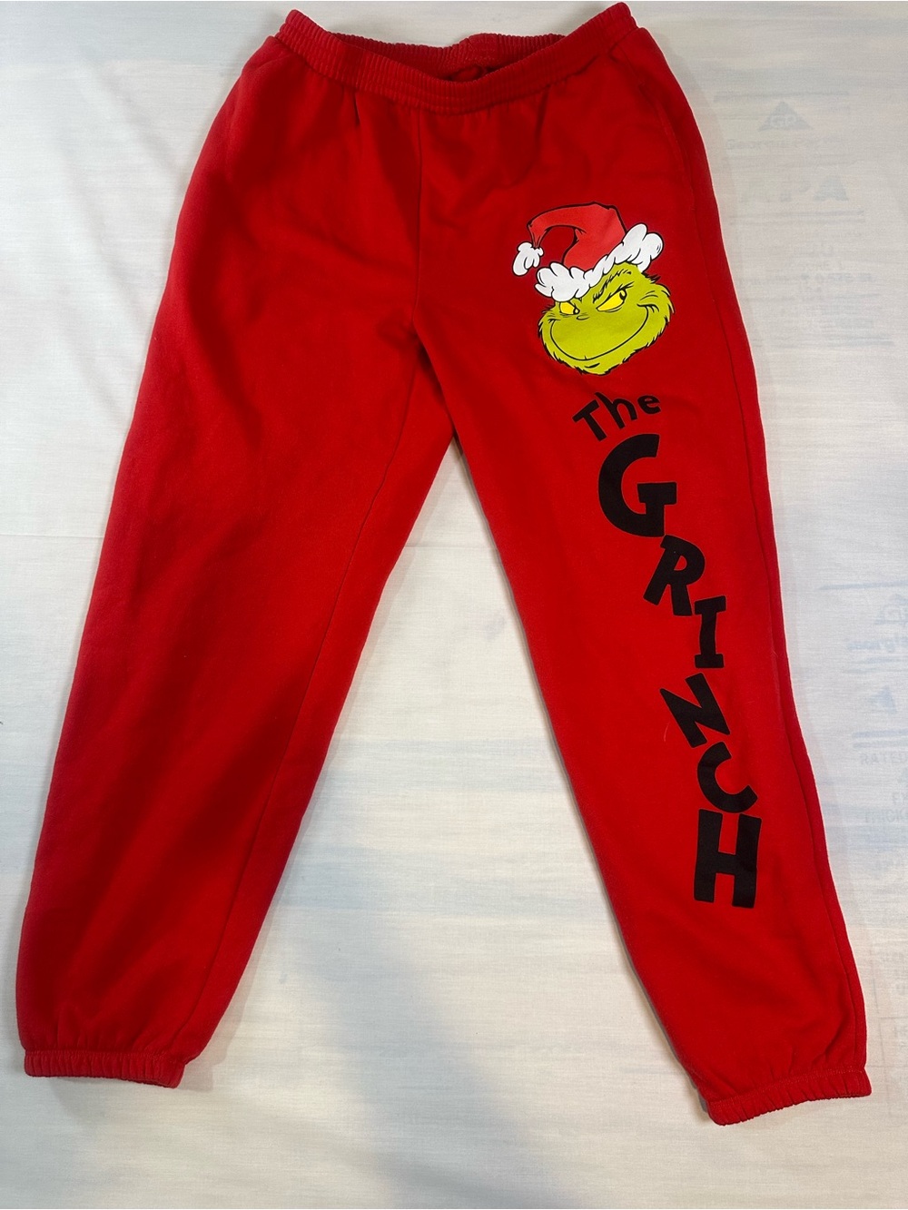 Dr. Seuss Red Grinch Graphic Fleece Joggers